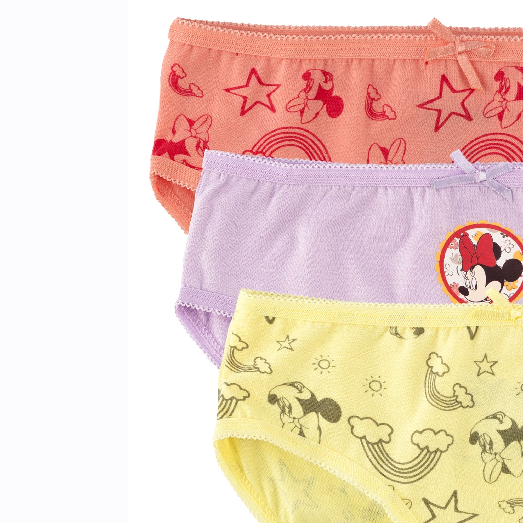 Nuluv Girls Minnie Mouse Printed Brief Underwear Innerwear
